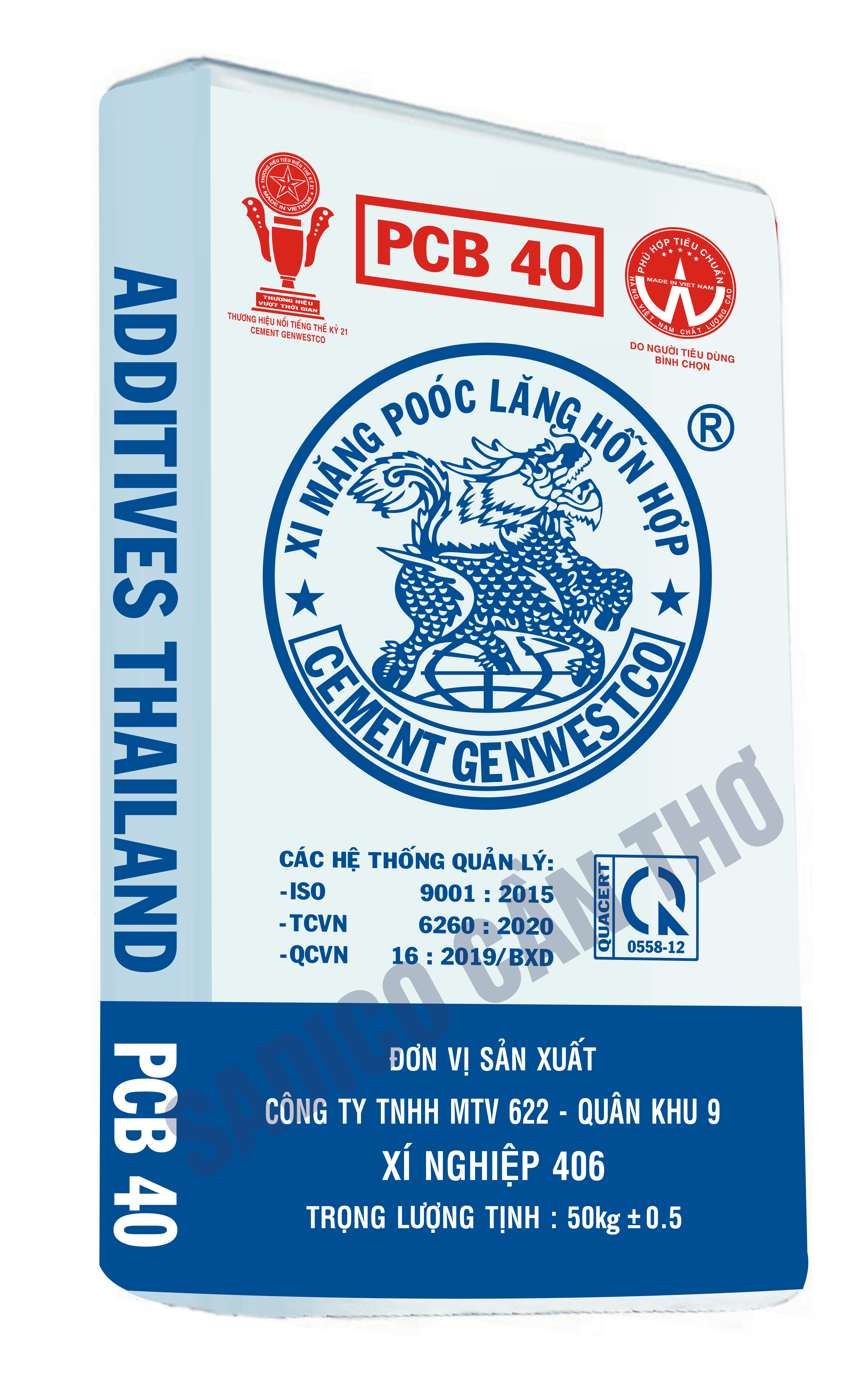 Vỏ bao XM Additives Thailand PCB 40
