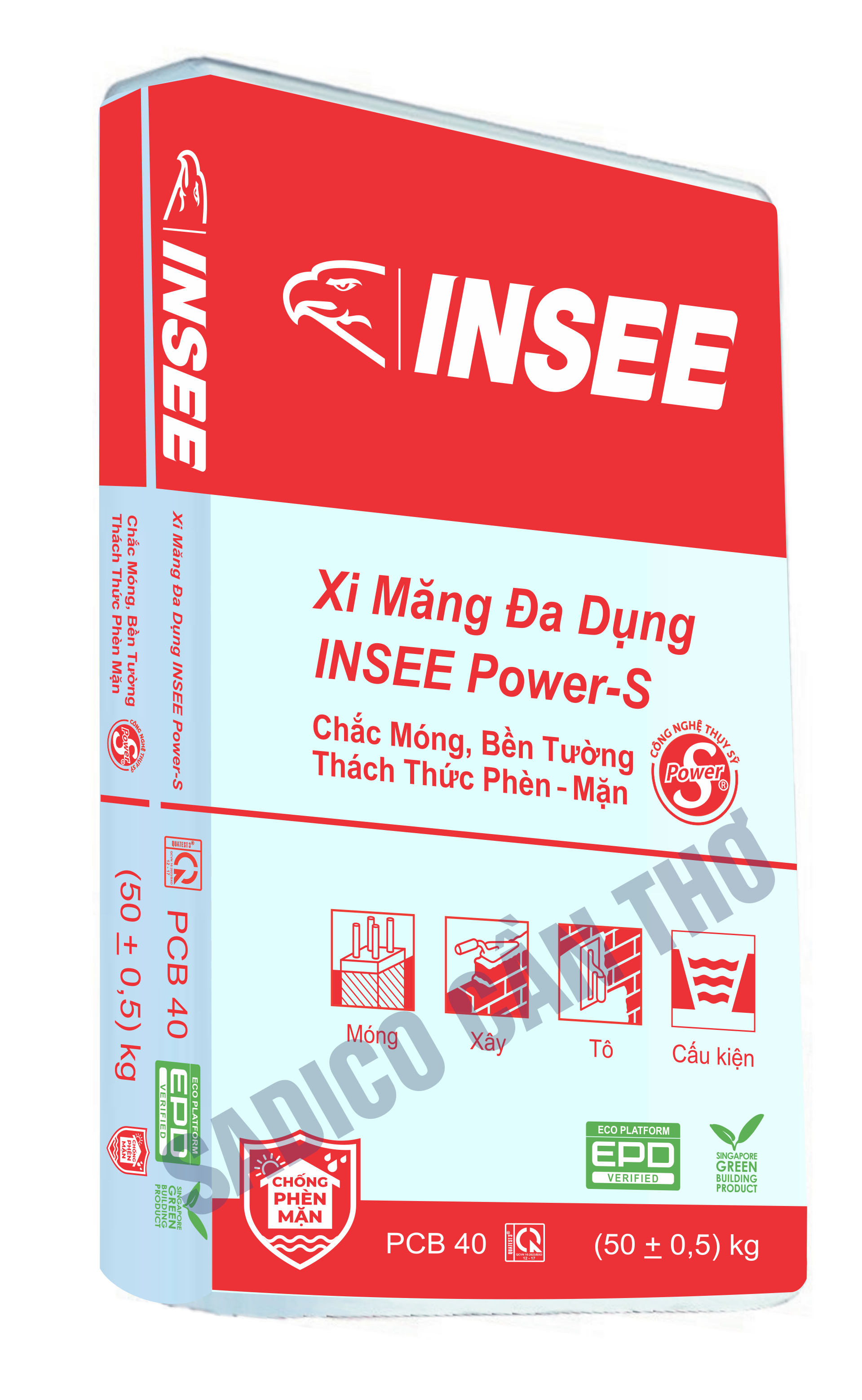 Vỏ bao Xi Măng INSEE Da Dụng PCB 40