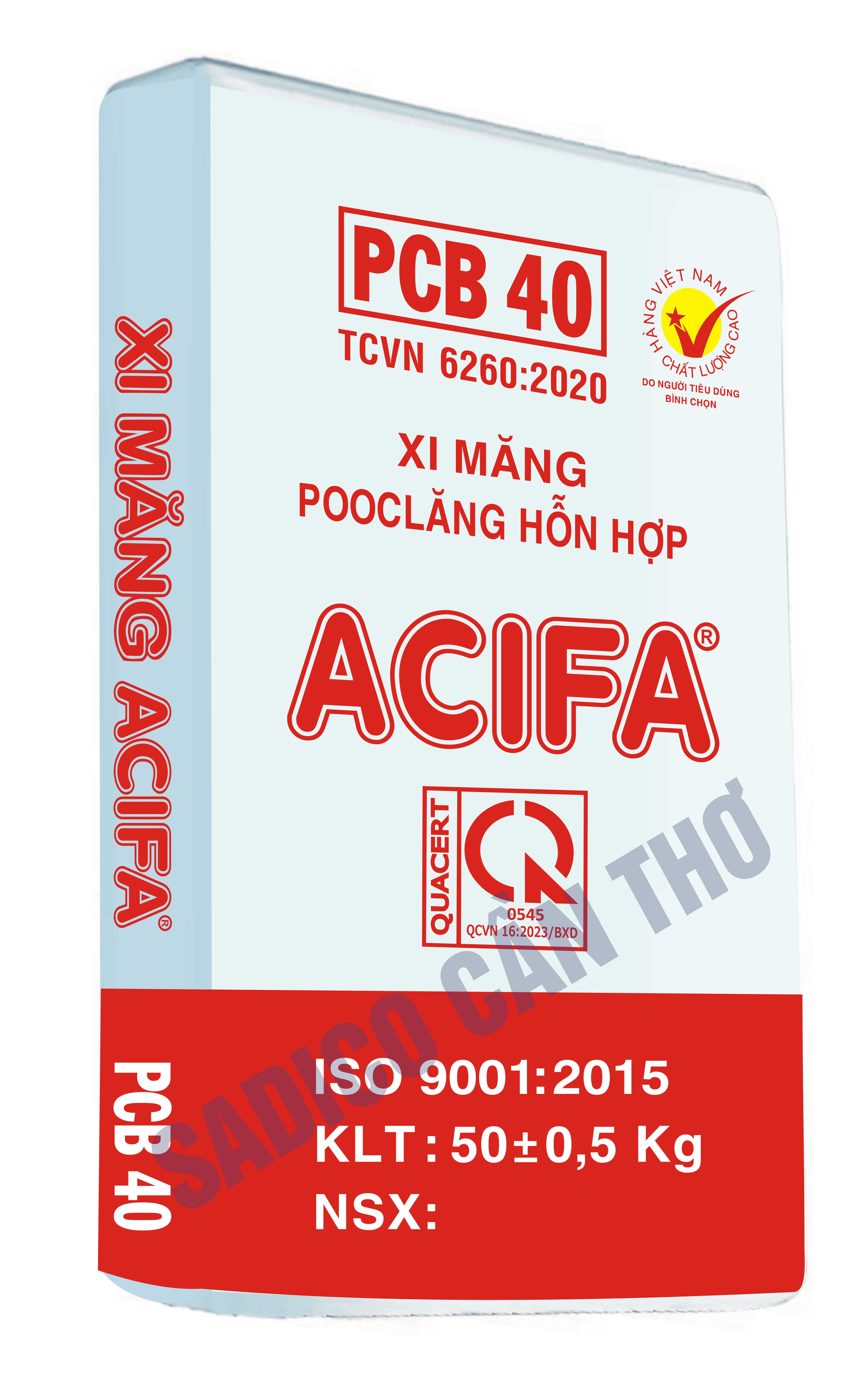 Vỏ bao Xi Măng ACIFA PCB 40