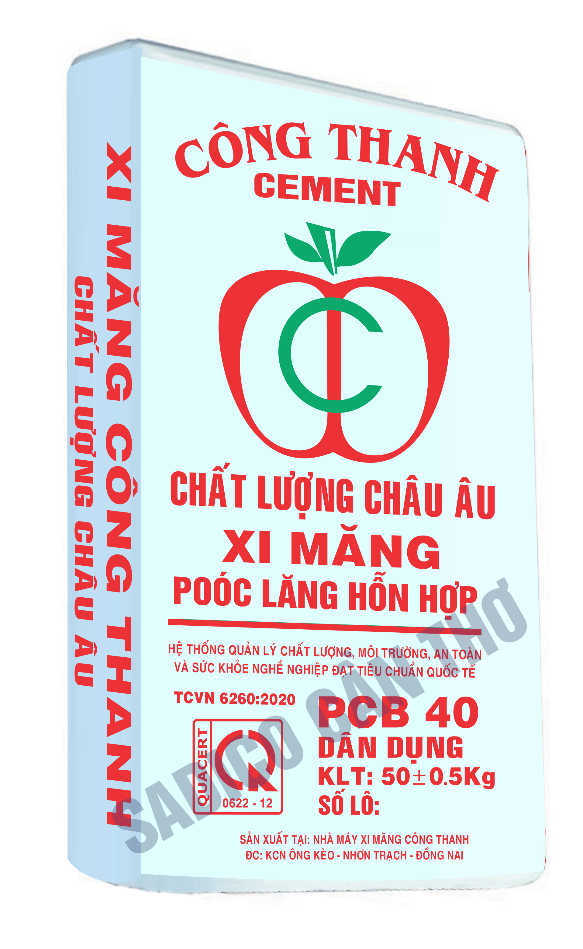 Vỏ bao Xi Măng Công Thanh Dân Dụng PCB 40-Nhơn Trạch-ĐN
