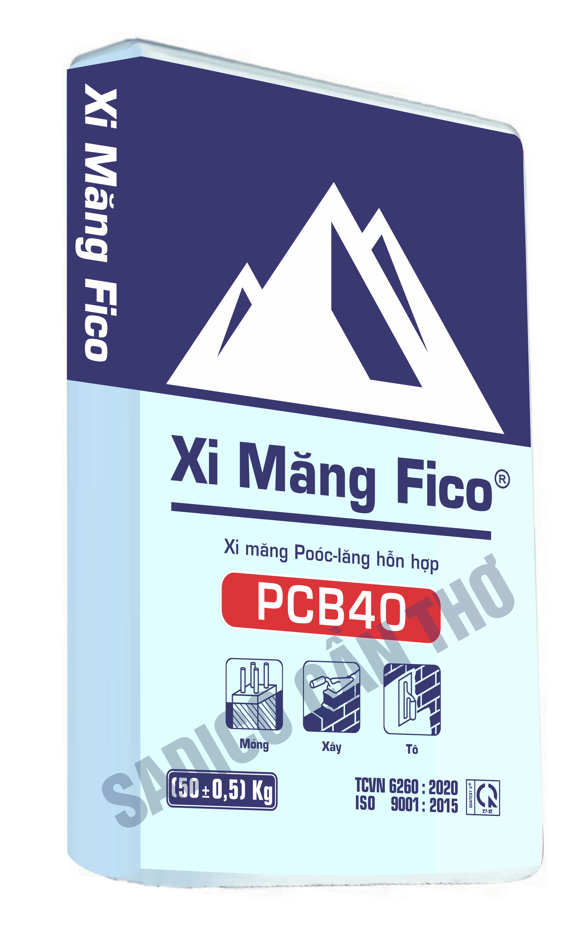 Vỏ bao Xi Măng Fico PCB 40