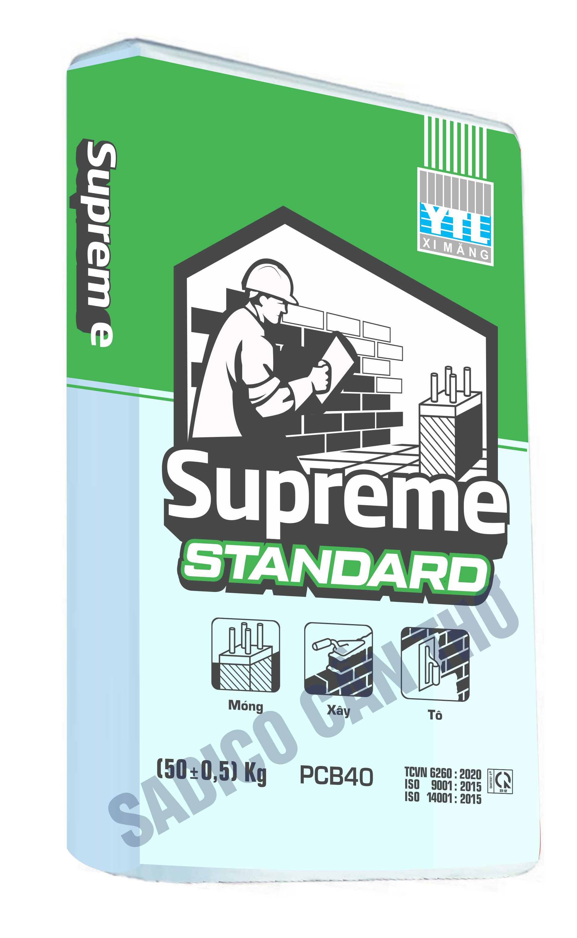 Vỏ bao Xi Măng Supreme Standard PCB 40
